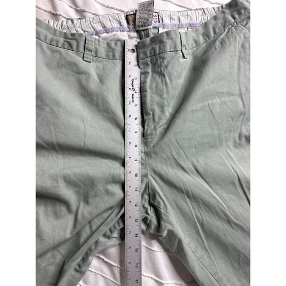 Caribbean Joe Women’s 18x30 Stretch Slacks – Light Green, Mid-Rise, Straight Leg - Picture 4 of 6